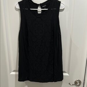 Torrid Black lace Tank Top